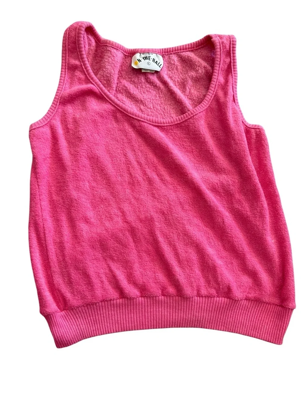 On The Ball Vintage Pink Terry Cloth 4 Piece Set Barbiecore Resortwear M L